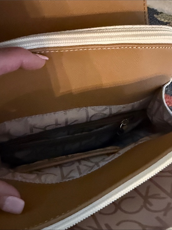 Calvin Klein White & Tan Logo Mini Backpack main image 6